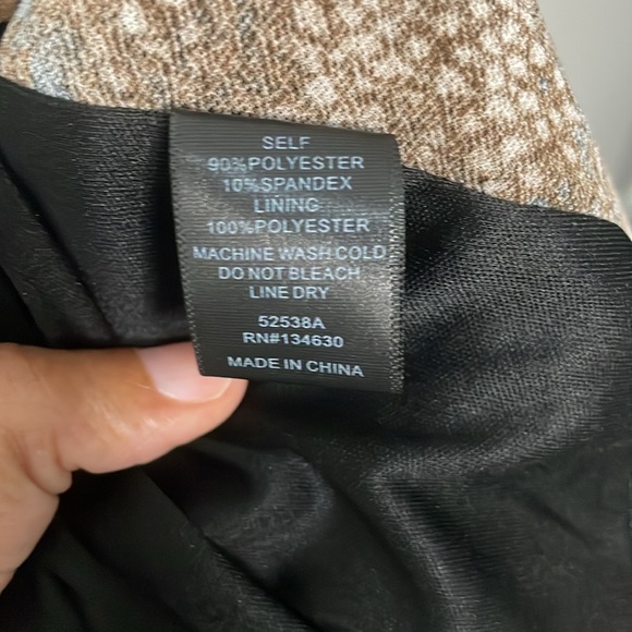 SUNDAY IN BROOKLYN Snake Knit Tank Dress | Brown | Large - Picture 12 of 12